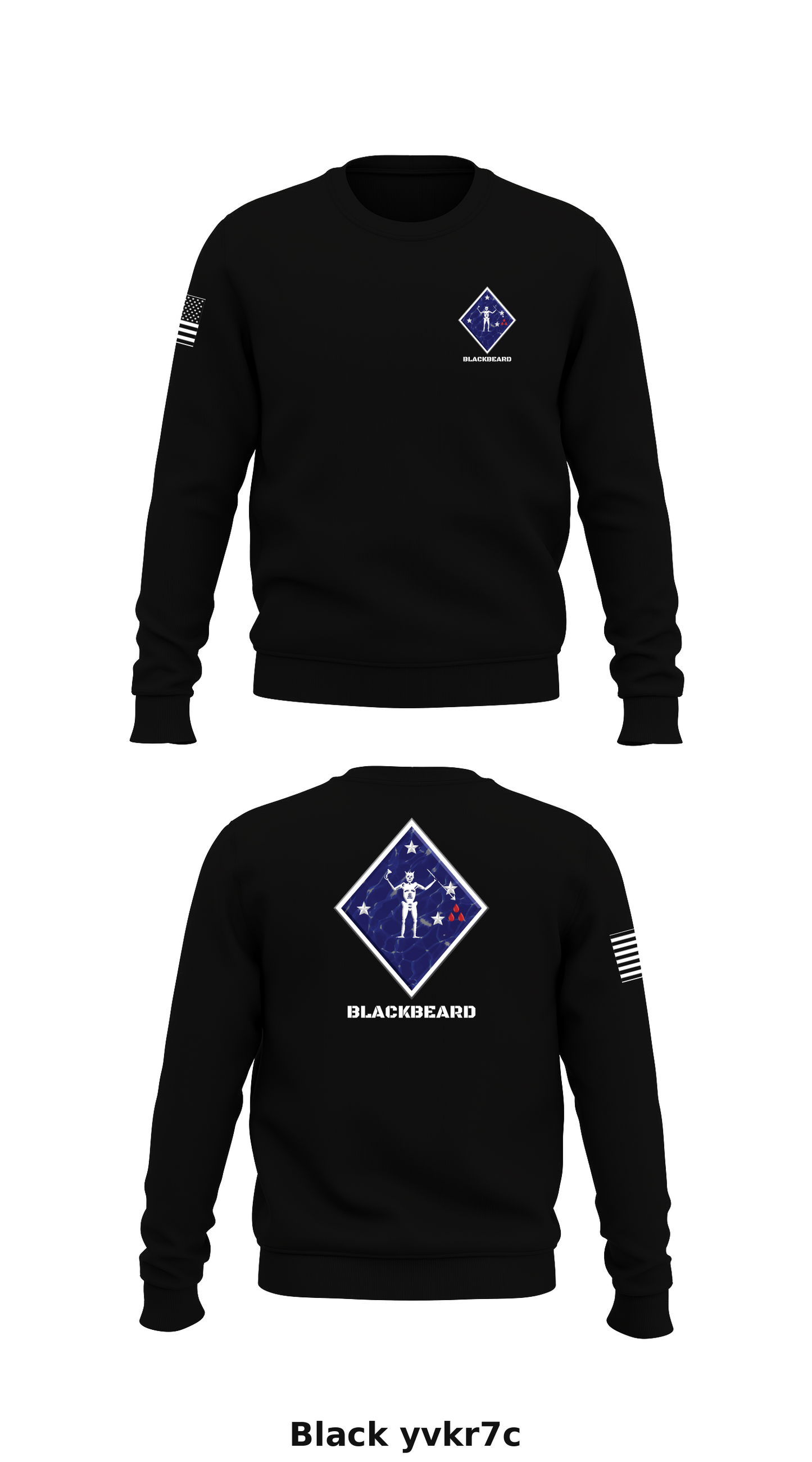 CAAT Blue, V21 Store 1 Core Men's Crewneck Performance Sweatshirt - yvkr7c