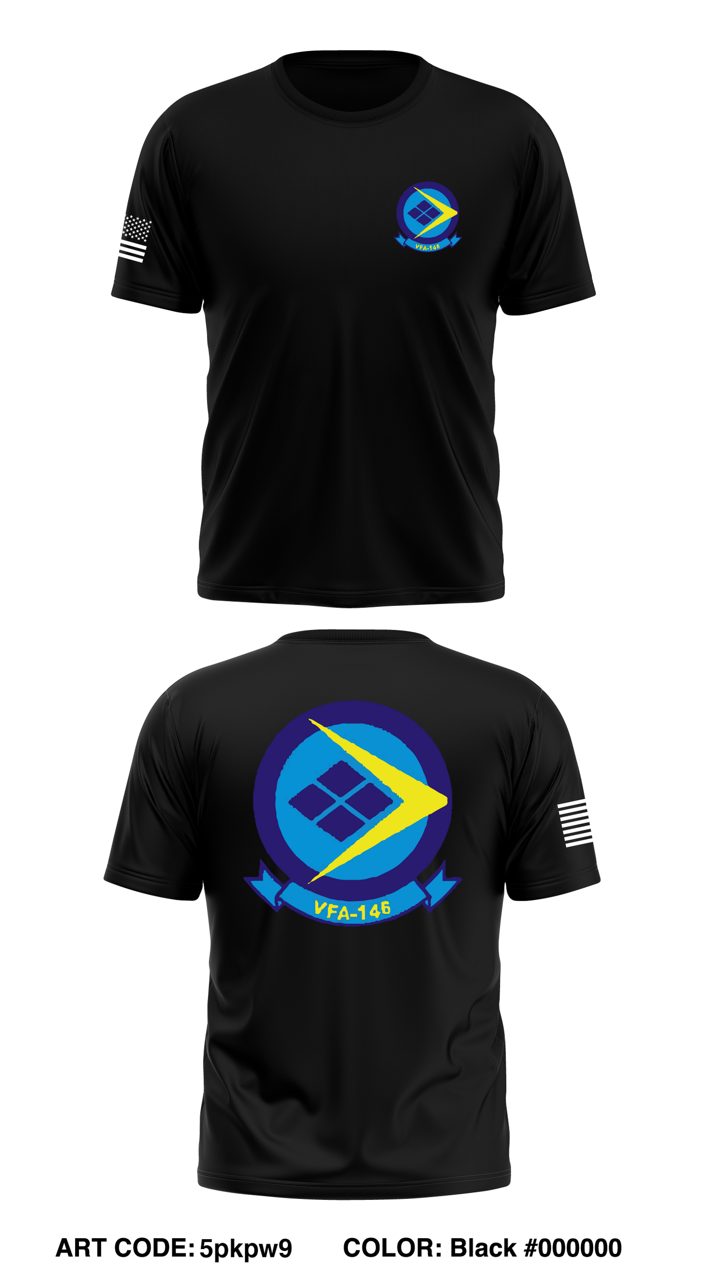 VFA 146 Store 1 Core Men's SS Performance Tee - 5pkpw9