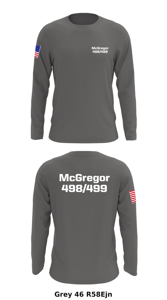 McGregor 498/499 Store 1 Core Men's LS Performance Tee - R58Ejn