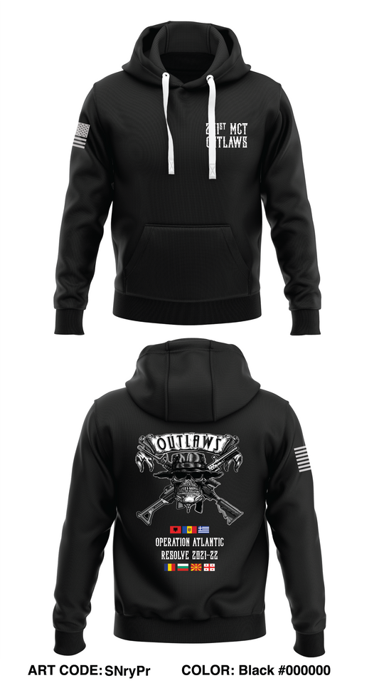 261st MCT OUTLAWS Store 1  Core Men's Hooded Performance Sweatshirt - SNryPr