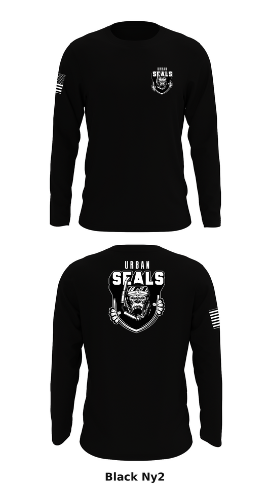 Urban Seals Store 1 Core Men's LS Performance Tee - Ny2