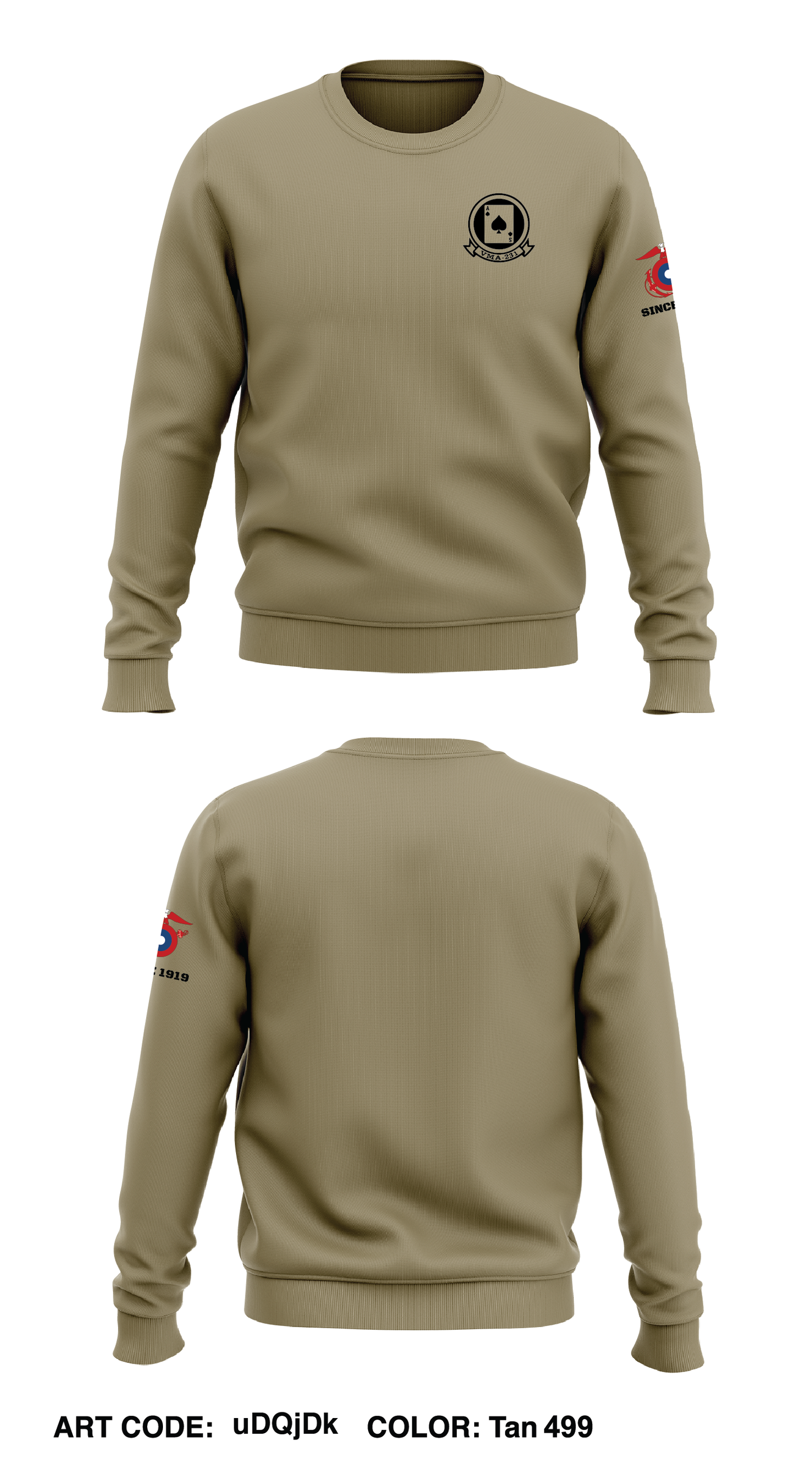 VA-231 Core Men's Crewneck Performance Sweatshirt - uDQjDk
