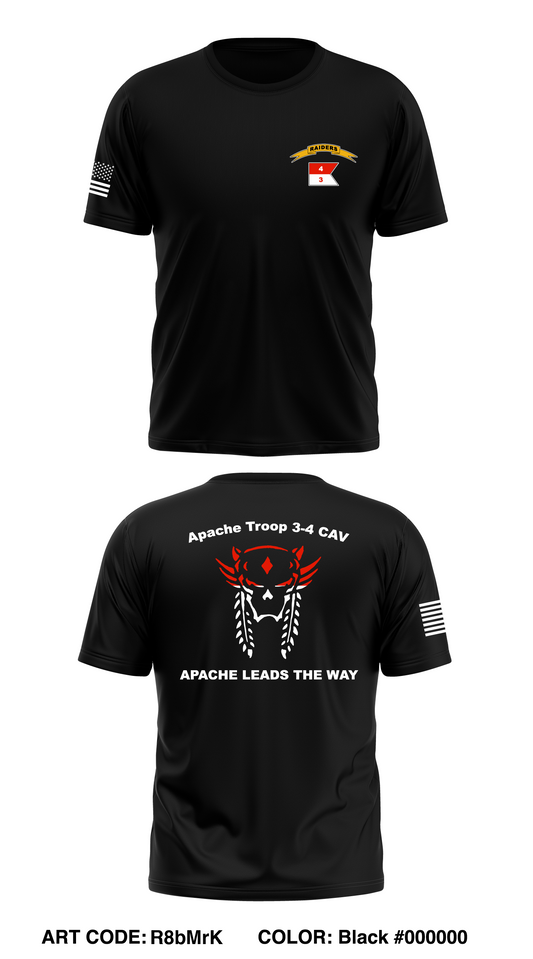 Apache Troop 3-4 CAV Store 1 Core Men's SS Performance Tee - R8bMrk