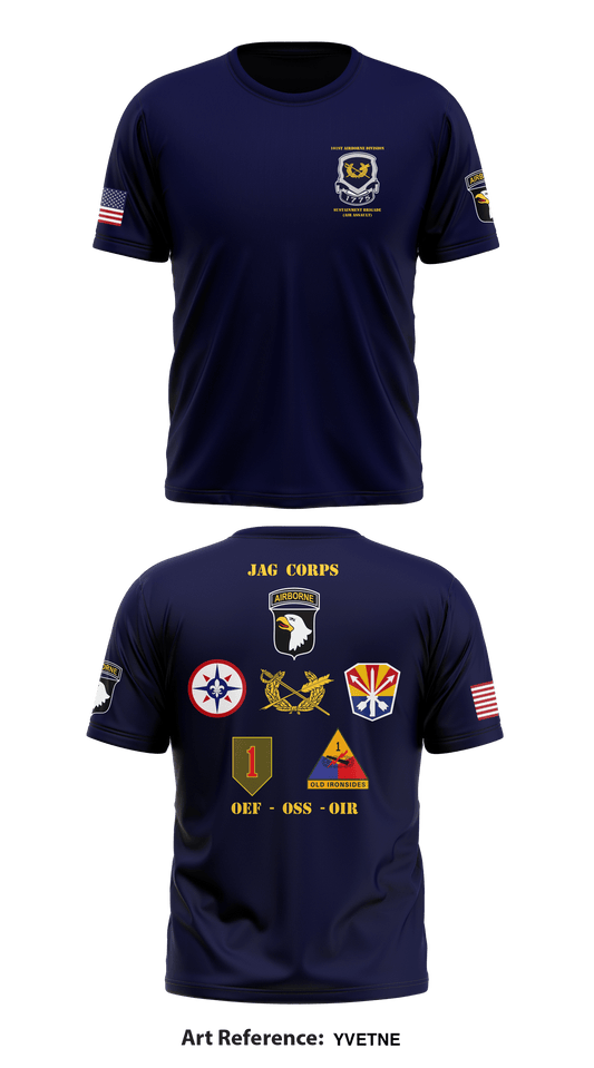 101st Division Sustainment Brigade JAG Store 1 Core Men's SS Performance Tee - 7hDJ8s