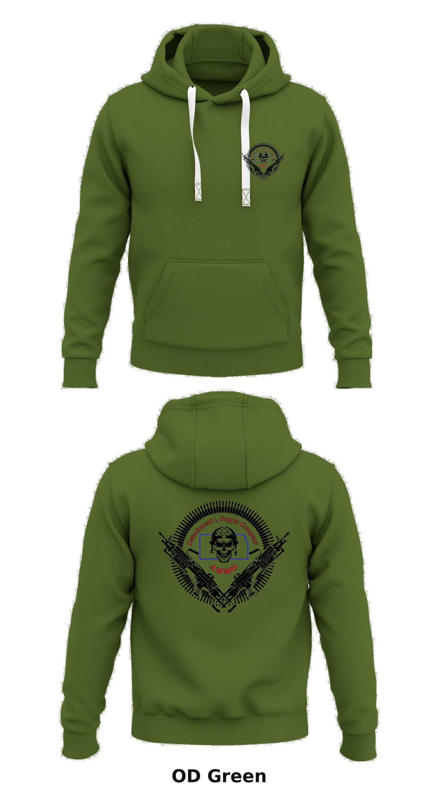 Detachment 1, Supply Company Store 1  Core Men's Hooded Performance Sweatshirt - 33967338075