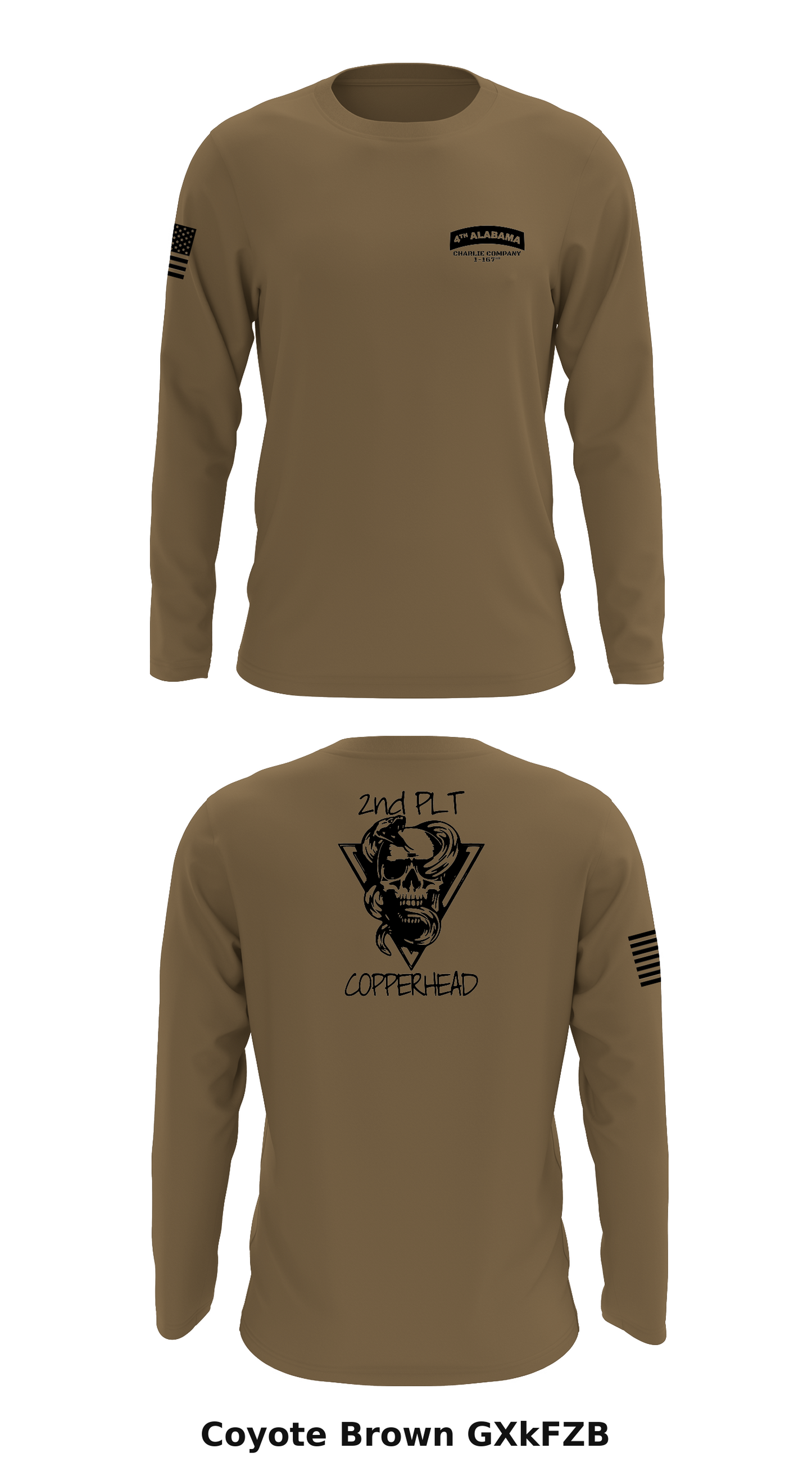 C Co 1-167th Store 1 Core Men's LS Performance Tee - GXkFZB