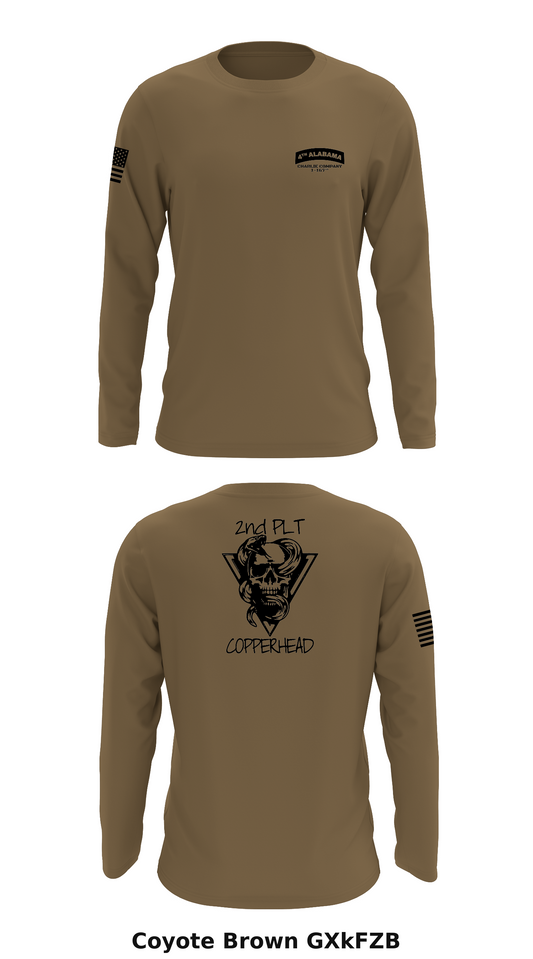 C Co 1-167th Store 1 Core Men's LS Performance Tee - GXkFZB