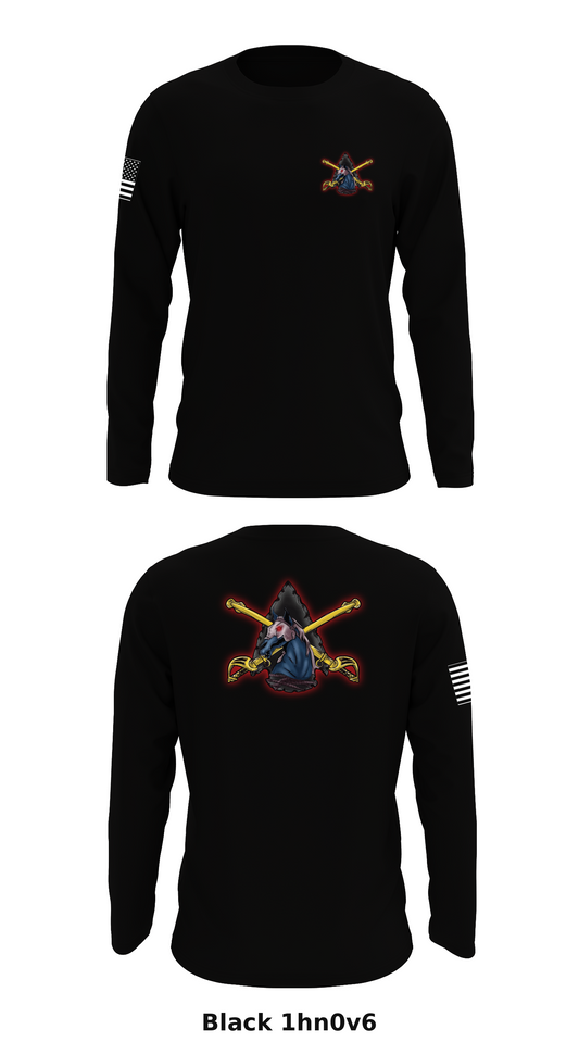 B troop 1-102 Cav Store 1 Core Men's LS Performance Tee - 1hn0v6