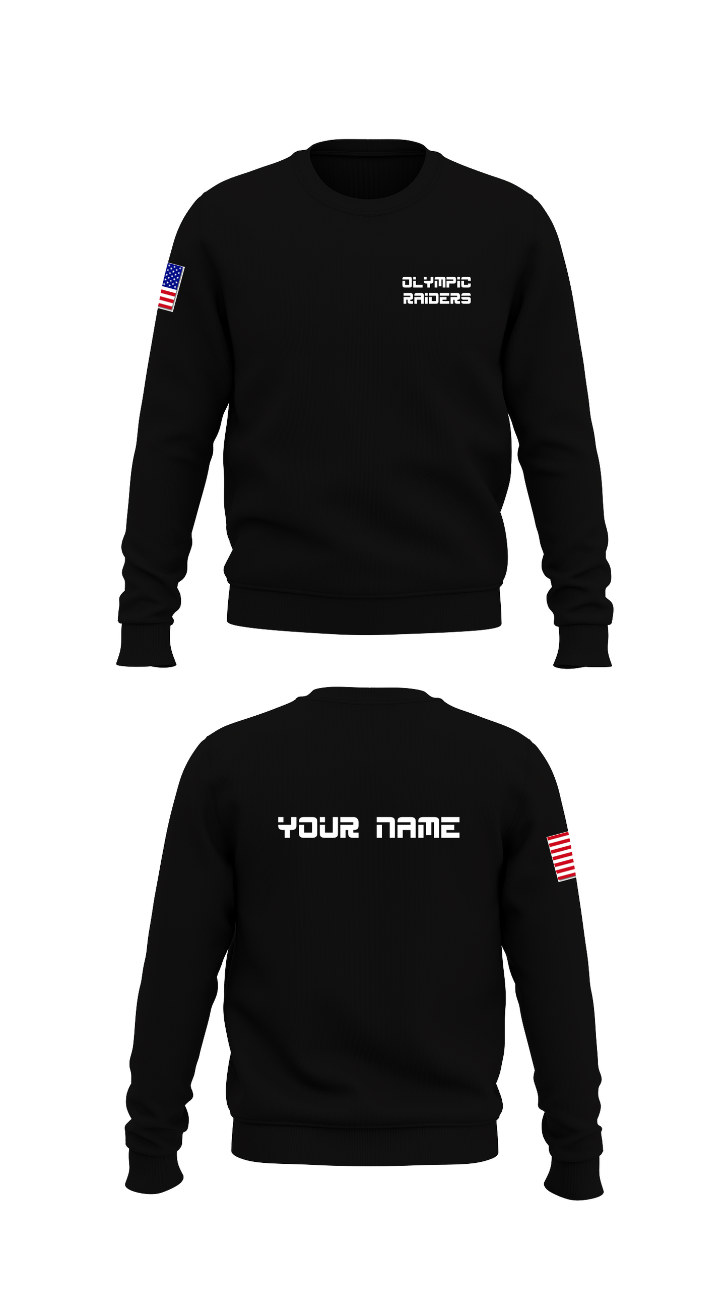 Olympic Raiders Store 1 Core Men's Crewneck Performance Sweatshirt - 67510345854