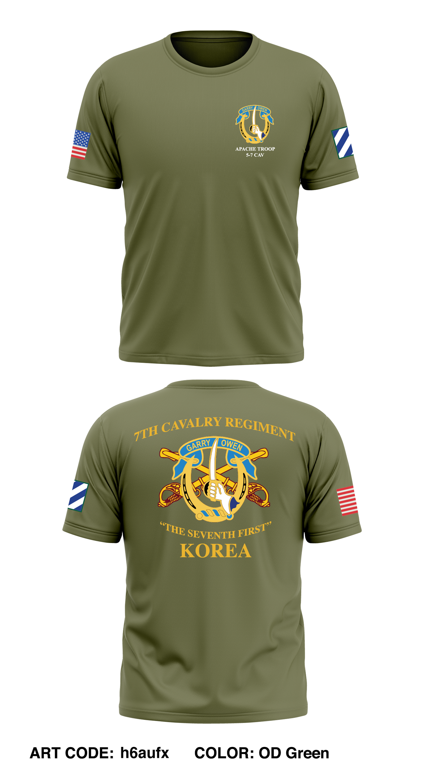 Apache troop 5th squadron 7th cavalry regiment Store 1 Core Men's SS Performance Tee - h6aufx