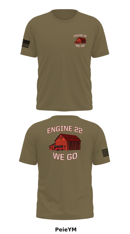 Firecook1709 Store 1 Core Men's SS Performance Tee - PeieYM