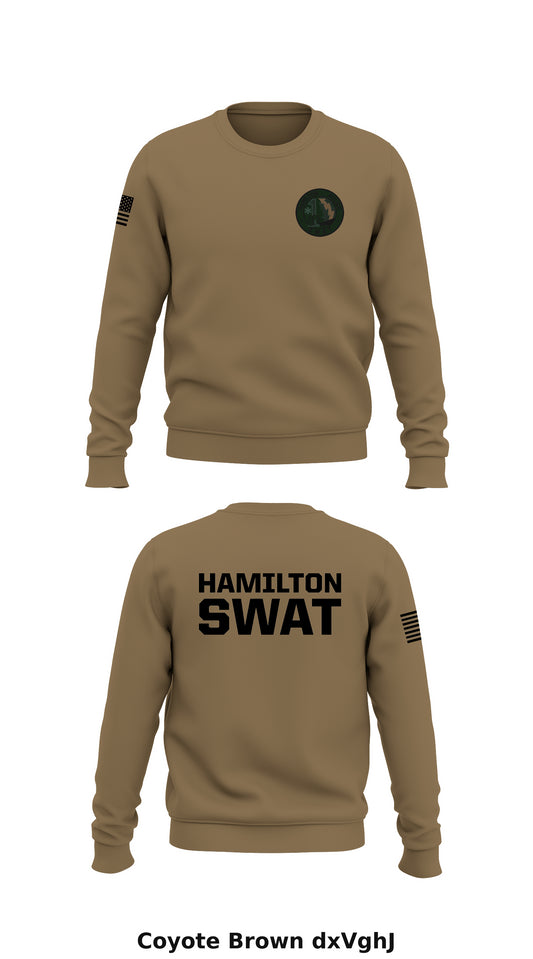HAMILTON SWAT Store 1 Core Men's Crewneck Performance Sweatshirt - dxVghJ