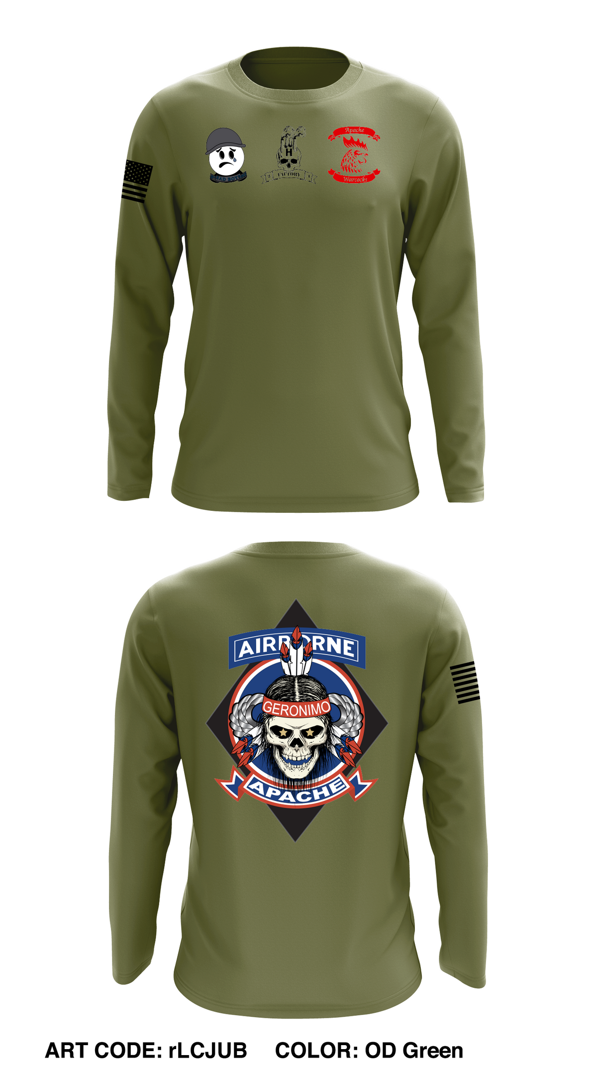 A Co, 1-501st, 4/25 Store 1 Core Men's LS Performance Tee - rLCJUB