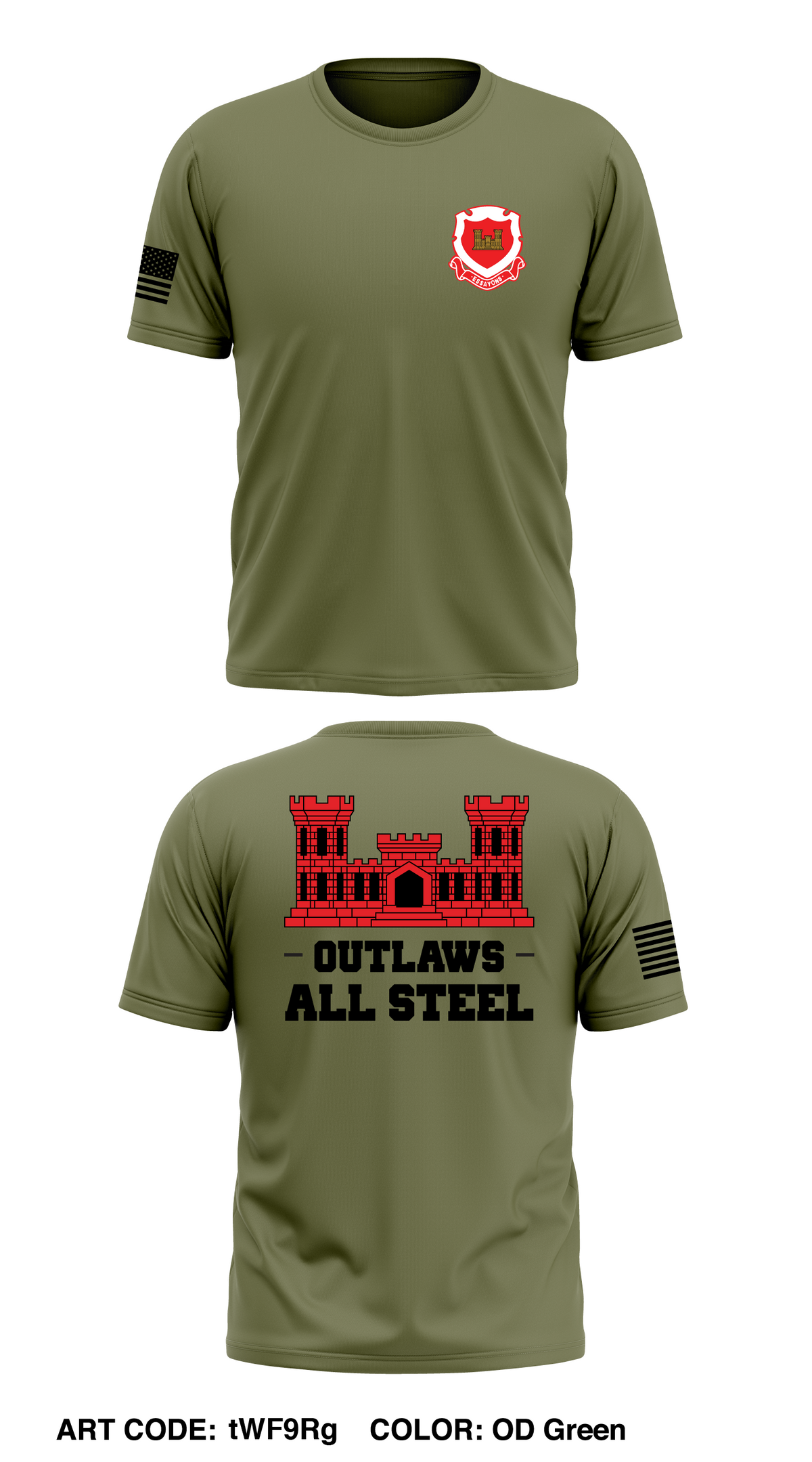 ENG. Sec. 135th QM  Store 1 Core Men's SS Performance Tee - tWF9Rg