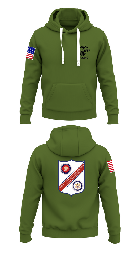 Marine Security Guard Store 1  Core Men's Hooded Performance Sweatshirt - 65698197663