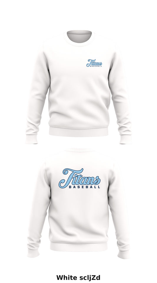 Titans Baseball Store 1 Core Men's Crewneck Performance Sweatshirt - scljZd