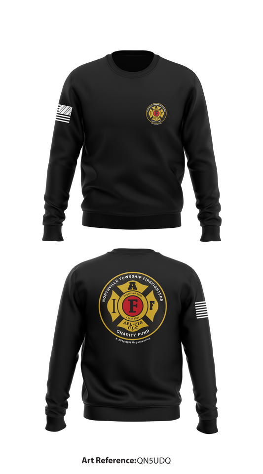 Northville Township Firefighters Charity Fund Store 1 Core Men's Crewneck Performance Sweatshirt - QN5UdQ