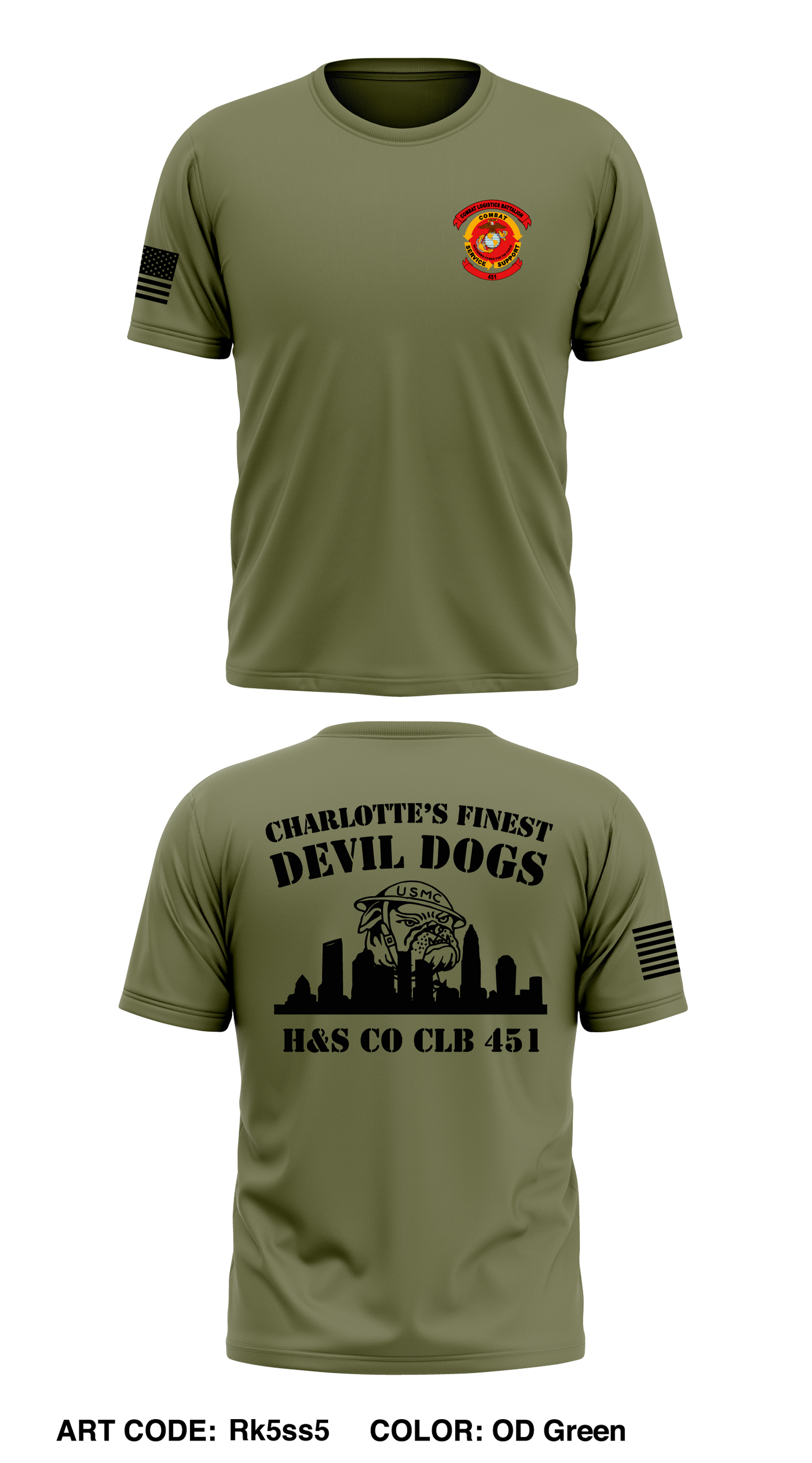 H&S Co CLB 451 Store 1 Core Men's SS Performance Tee - Rk5ss5