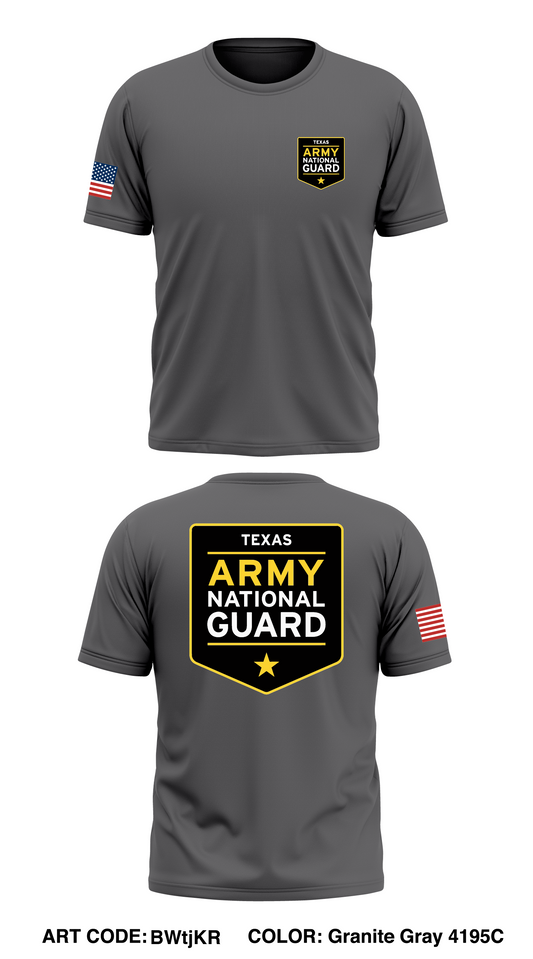 Texas Army National Guard Store 1 Core Men's SS Performance Tee - BWtjKR