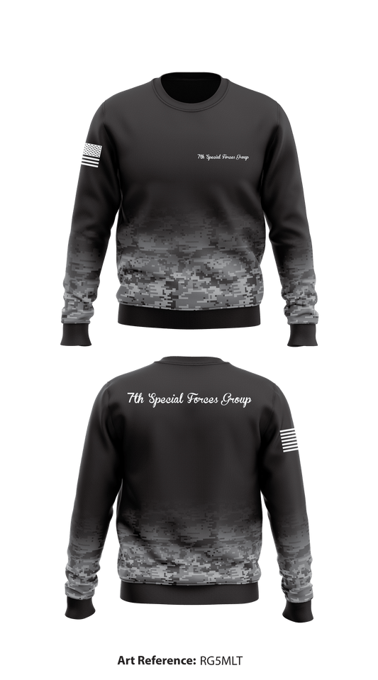 7th Special Forces Group Store 1 Core Men's Crewneck Performance Sweatshirt - Rg5MLT