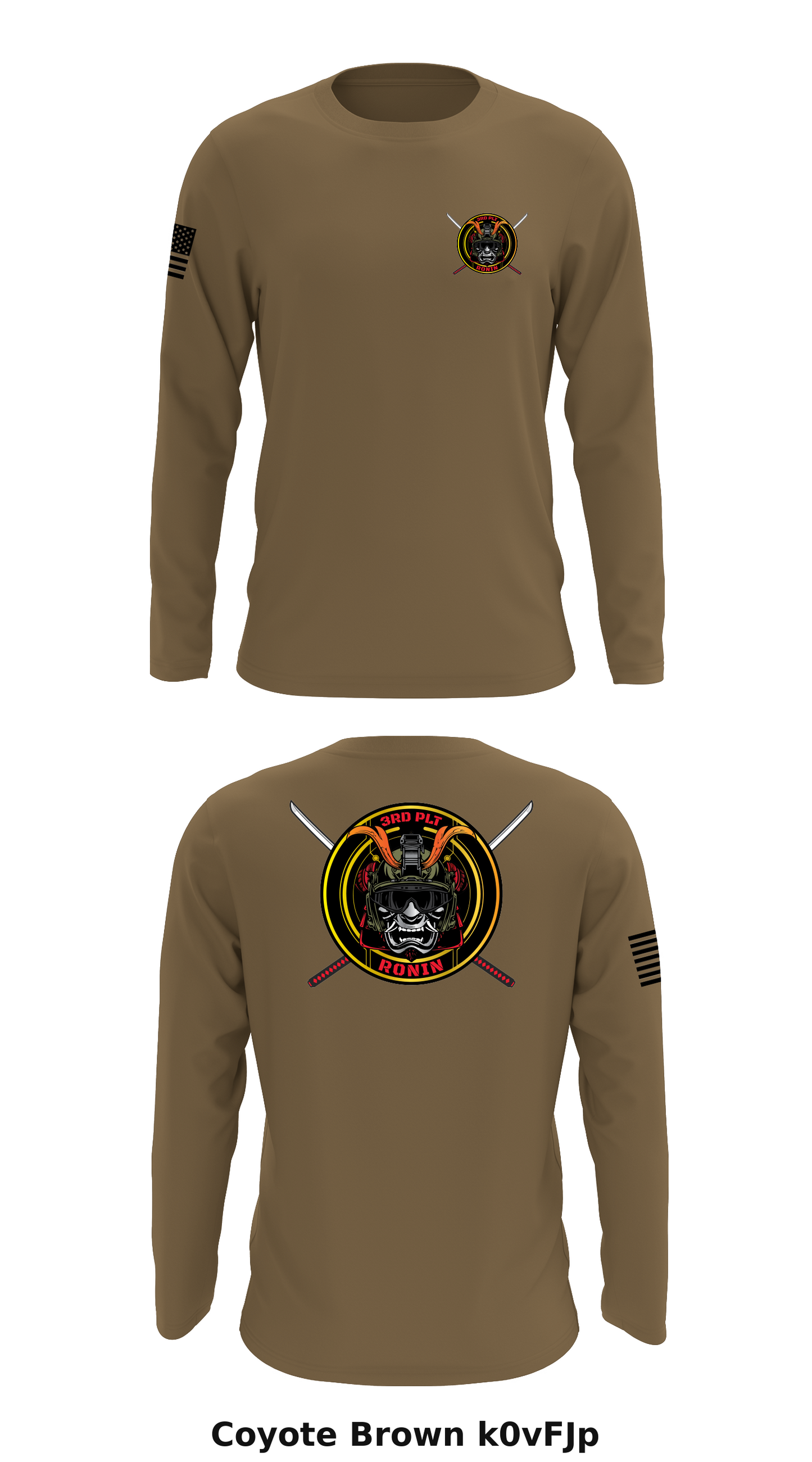 3rd PLT RONIN Store 1 Core Men's LS Performance Tee - k0vFJp