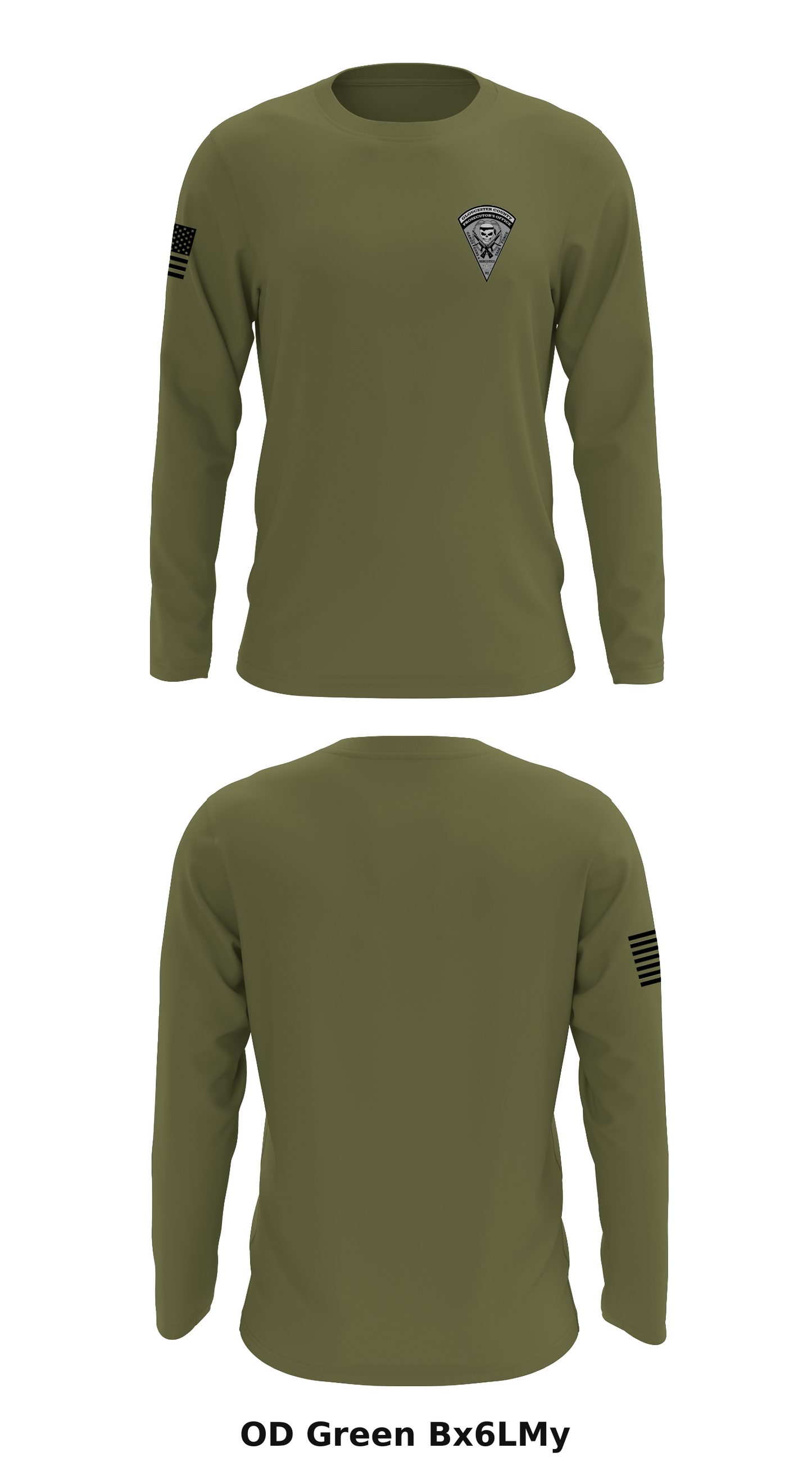 Gloucester County HIDTA Task Force One  Store 1 Core Men's LS Performance Tee - Bx6LMy