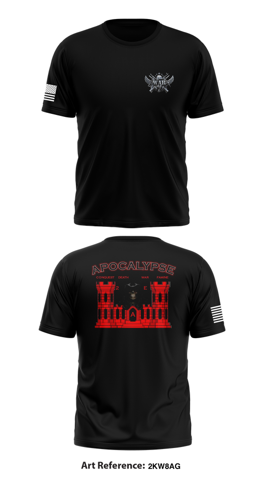 War Platoon, Apocalypse Company, 2BEB Store 1 Core Men's SS Performance Tee - 2kw8aG