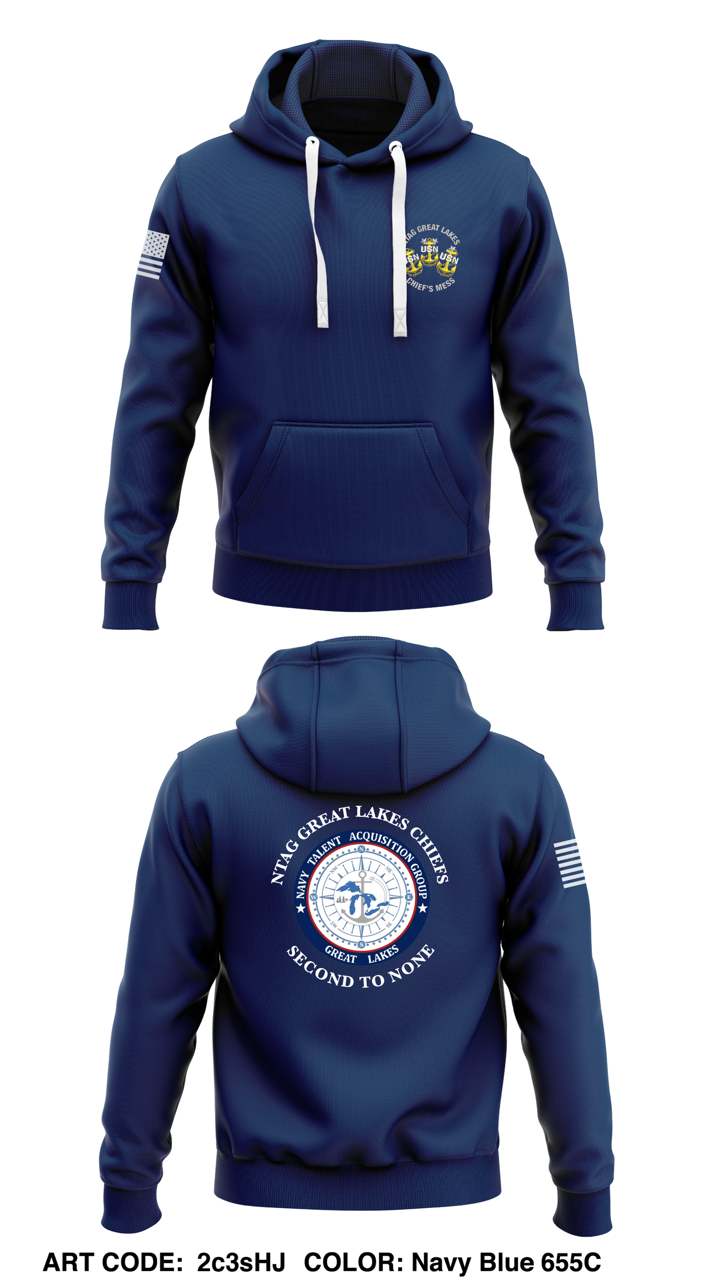 NTAG Great Lakes CPO Mess  Store 1  Core Men's Hooded Performance Sweatshirt - 2c3sHJ