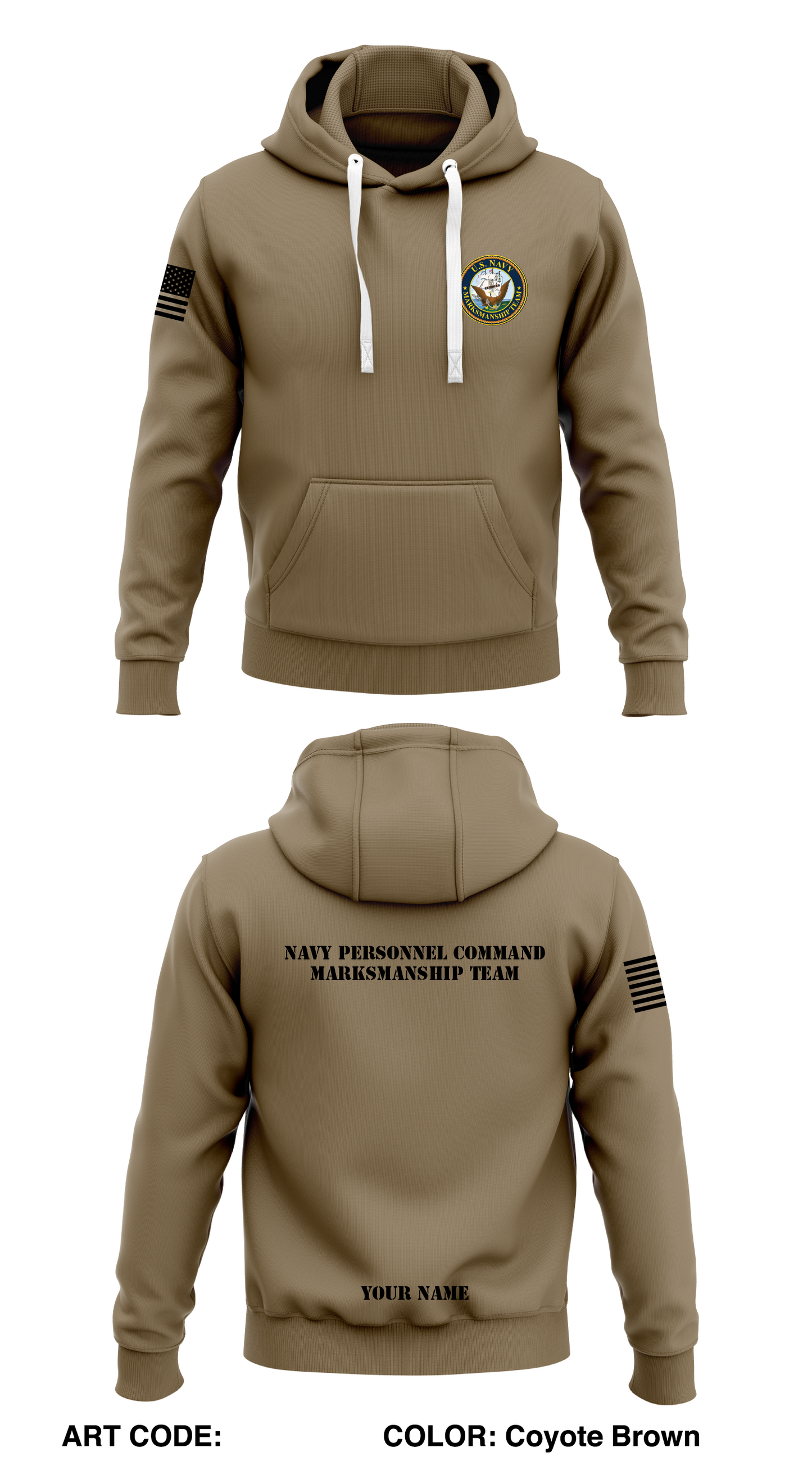 Navy Personnel Command Store 1  Core Men's Hooded Performance Sweatshirt - jeeFCJ