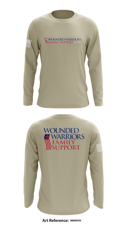 Wounded Warriors Family Support Store 1 Core Men's LS Performance Tee - M8msDW