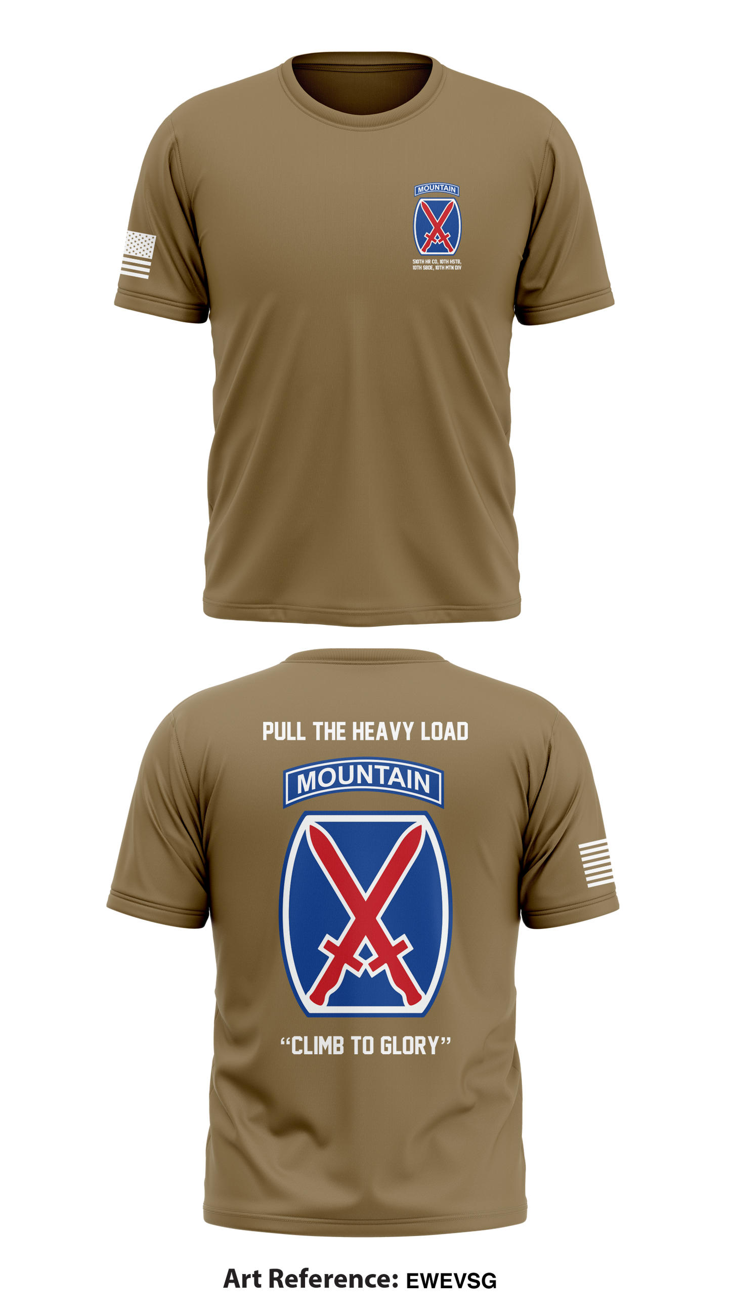 510th HR CO, 10th HSTB, 10th SBDE, 10th MTN DIV Store 1 Core Men's SS Performance Tee - eWEvSg