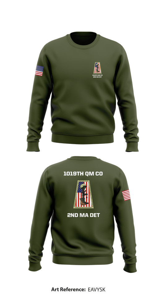 1019th QM CO 2nd MA DET Store 1 Core Men's Crewneck Performance Sweatshirt - eAVYsK