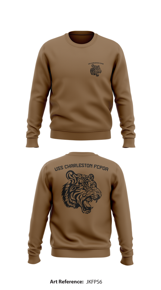 USS CHARLESTON FCPOA Store 1 Core Men's Crewneck Performance Sweatshirt - jkFpS6