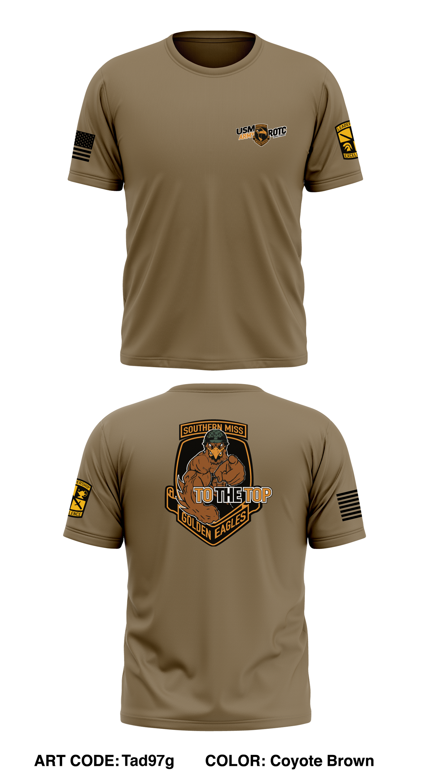 USM ROTC Store 1 Core Men's SS Performance Tee - Tad97g
