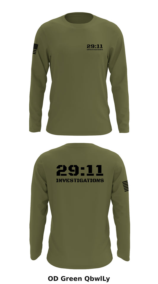 29:11 Investigations Store 1 Core Men's LS Performance Tee - QbwlLy