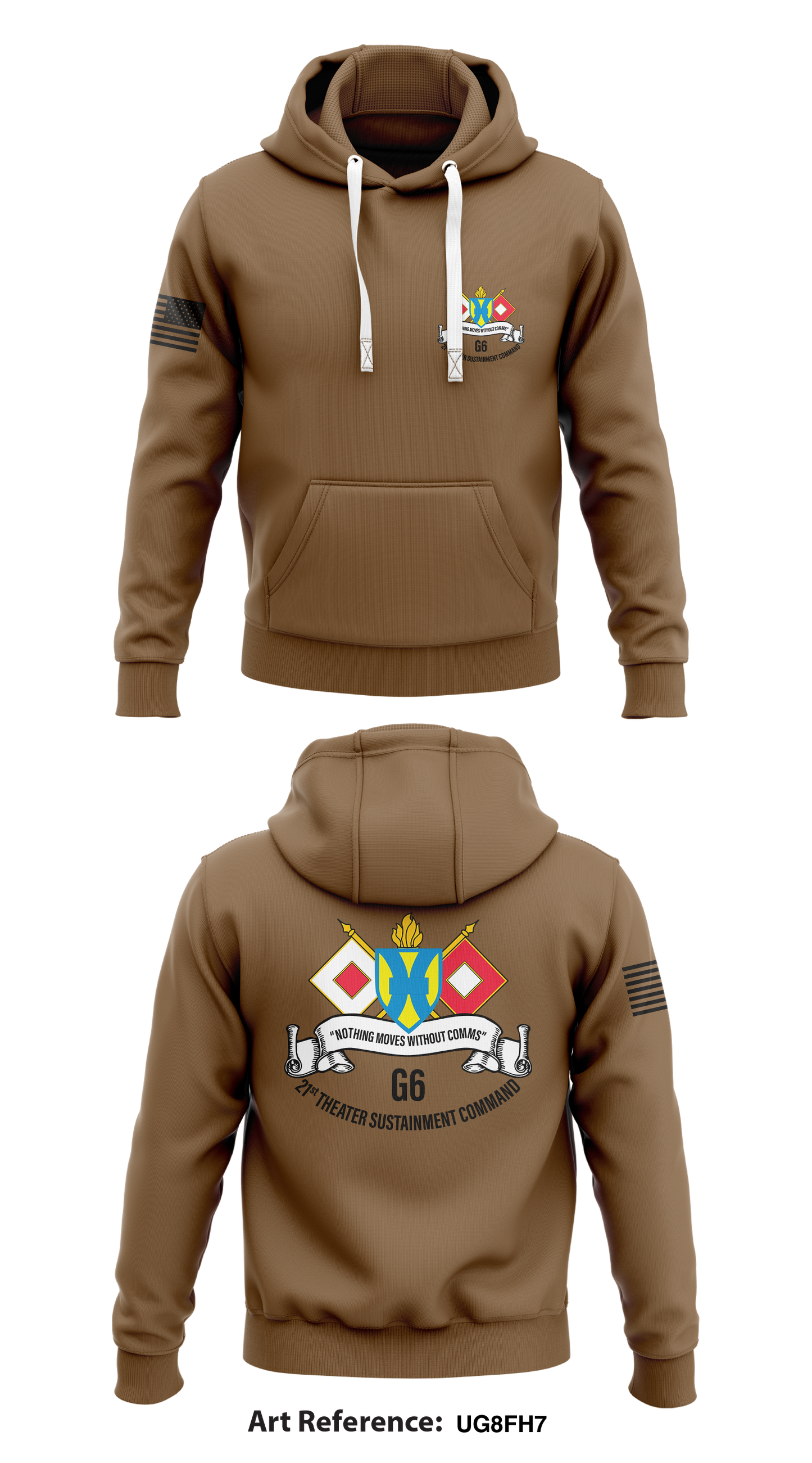 21st Theater Sustainment Command - G6 Store 1  Core Men's Hooded Performance Sweatshirt - uG8FH7