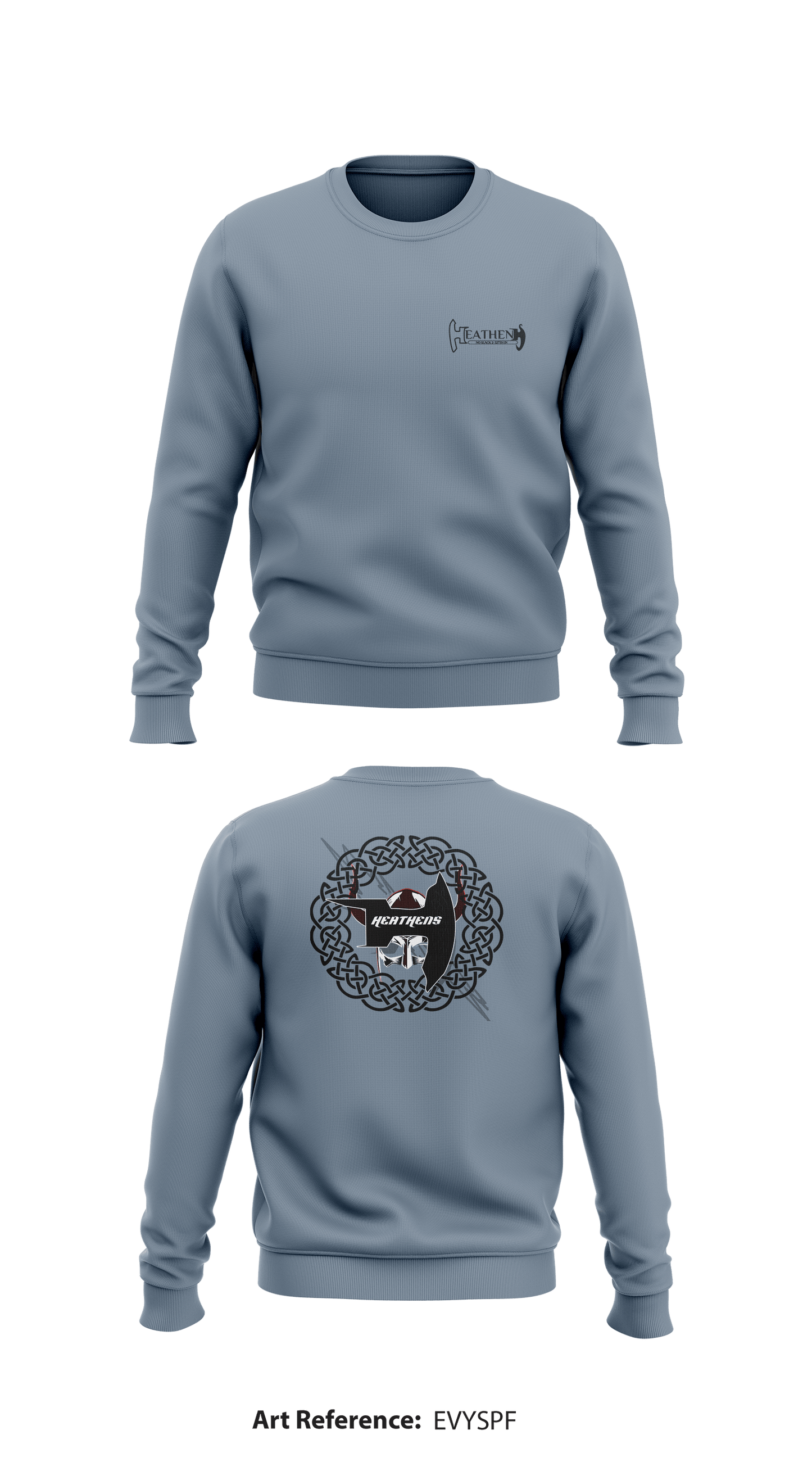 Heathens, DEMON Co, 2-327th IN Store 1 Core Men's Crewneck Performance Sweatshirt - EvYSPF