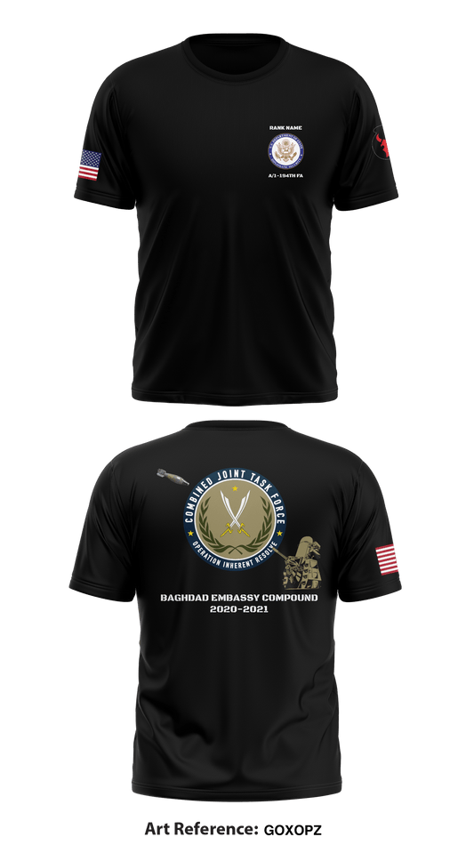 Alpha Battery 1-194th FA Store 1 Core Men's SS Performance Tee - GOxoPz