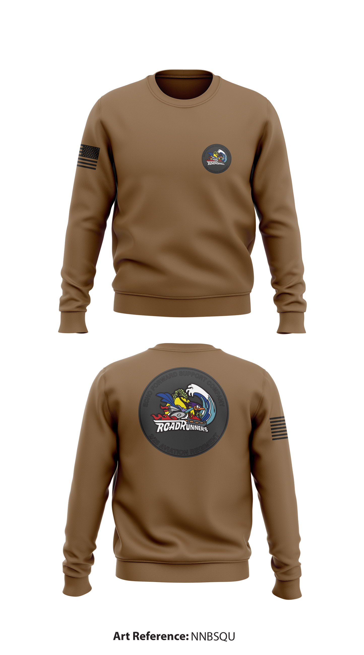 Echo Company 2-25 AVN Road Runners Store 1 Core Men's Crewneck Performance Sweatshirt - NnBsqu