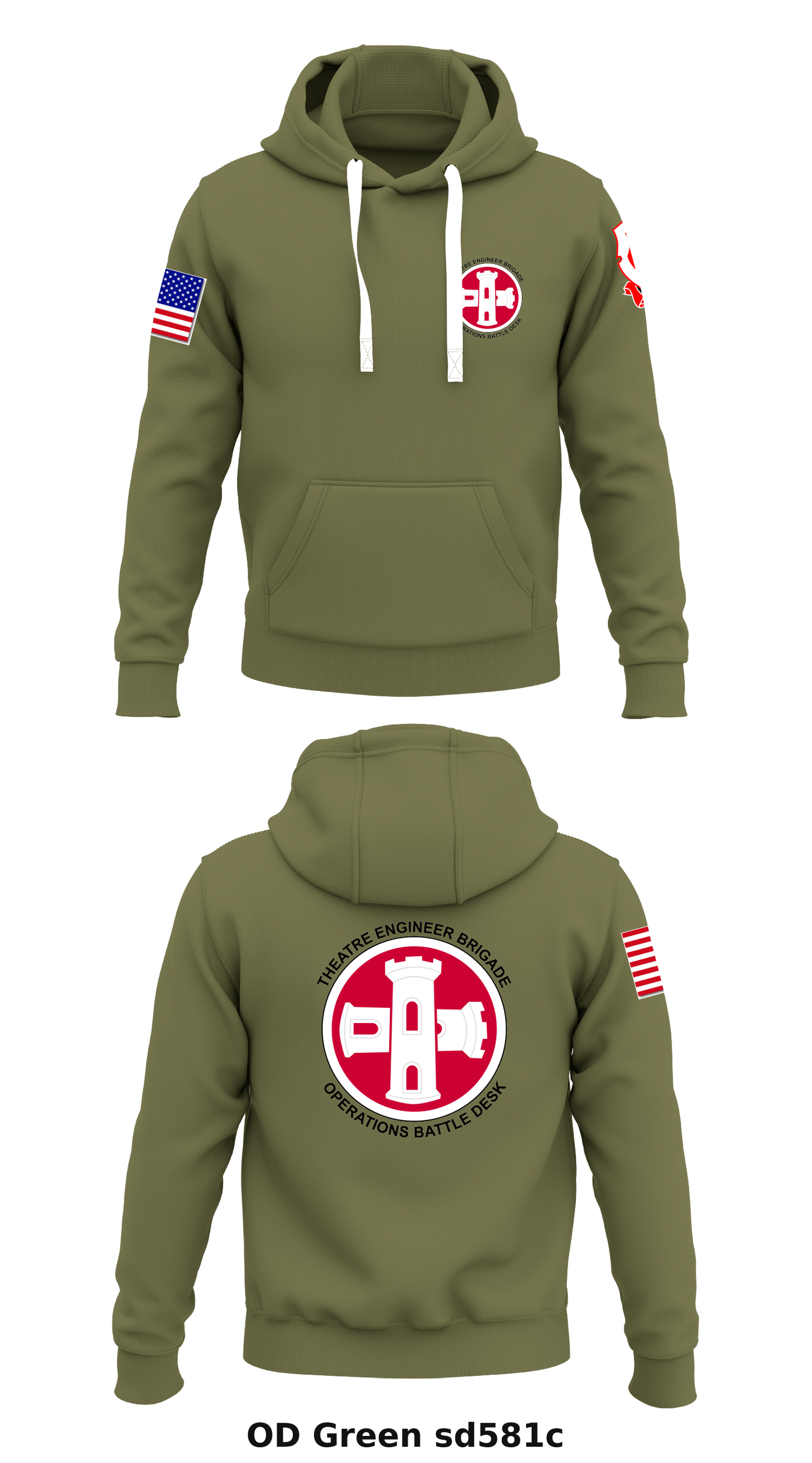 16 EN BDE Store 1  Core Men's Hooded Performance Sweatshirt - sd581c