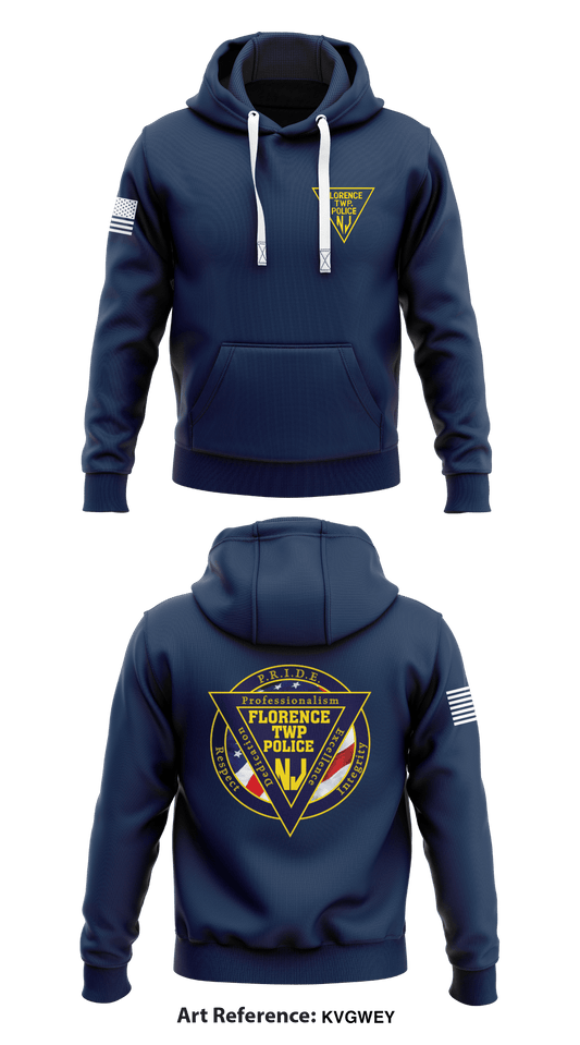 Florence Twp Police Dept Store 1  Core Men's Hooded Performance Sweatshirt - kvGWEy