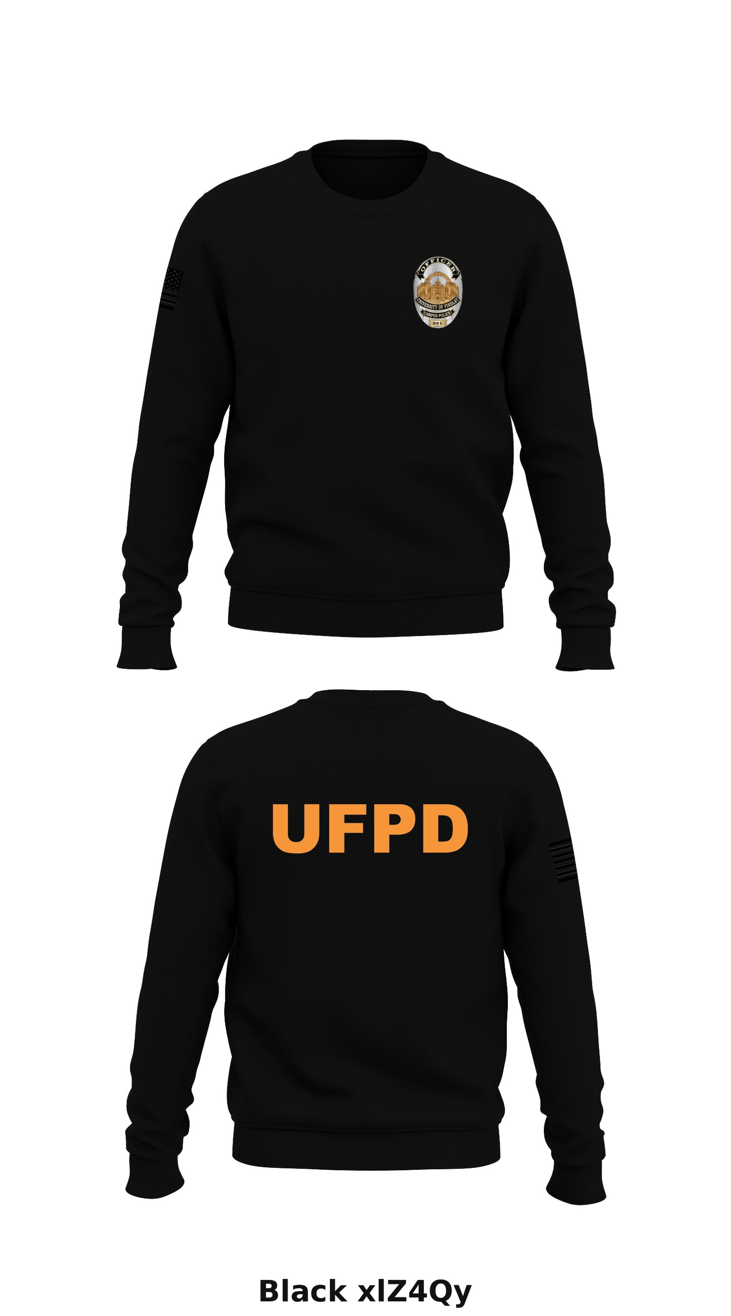 UF Police Store 1 Core Men's Crewneck Performance Sweatshirt - xlZ4Qy