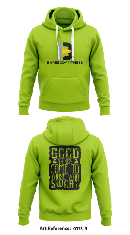 Barebodyfitness Store 1  Core Men's Hooded Performance Sweatshirt - qt75jr