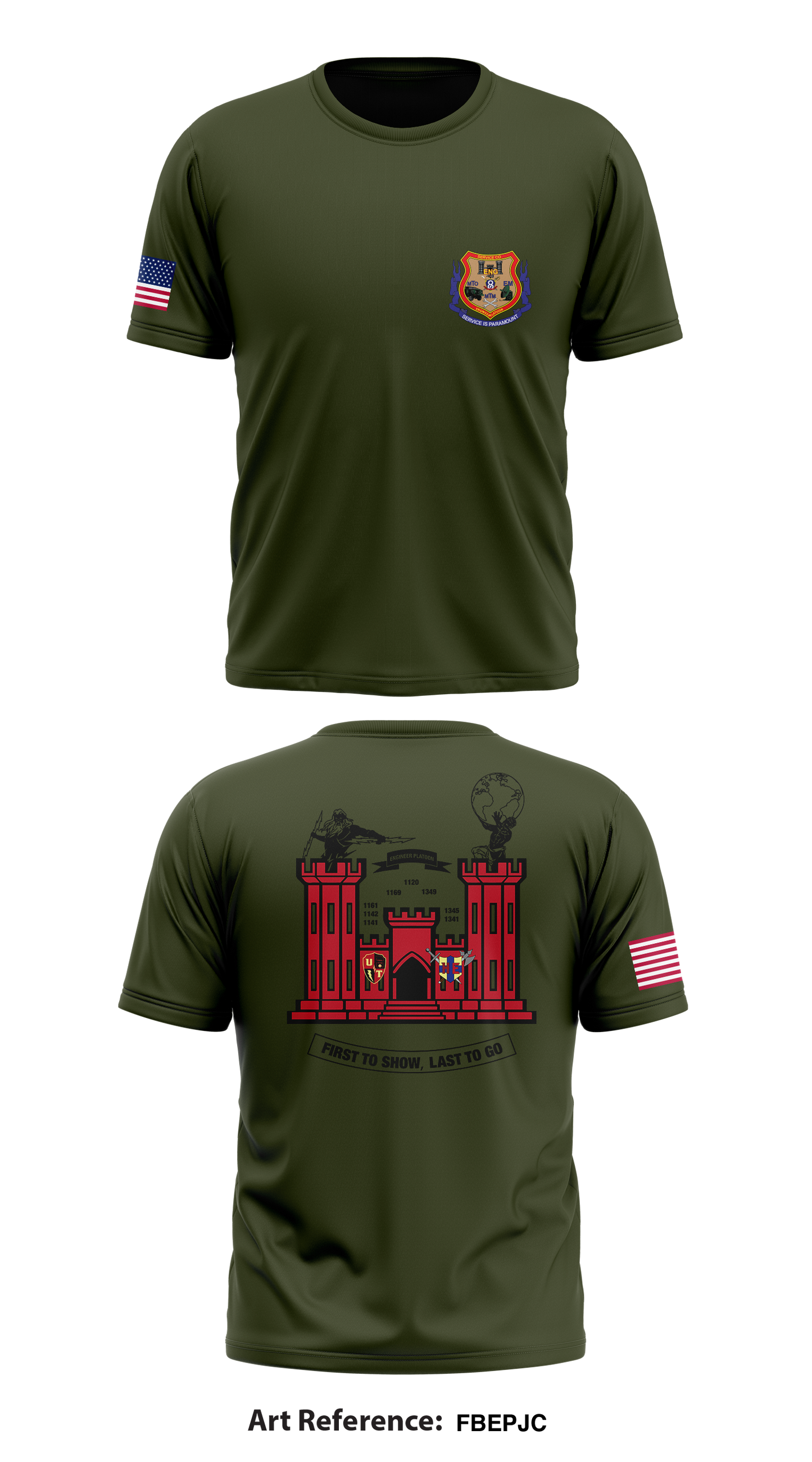 Engineer Platoon Store 1 Core Men's SS Performance Tee - FbepjC