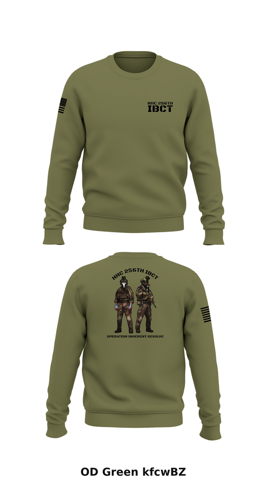 HHC 256th IBCT Store 1 Core Men's Crewneck Performance Sweatshirt - kfcwBZ