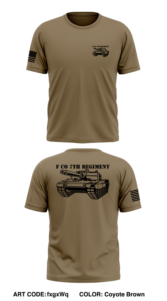 F Co 7th Regiment Store 1 Core Men's SS Performance Tee - fxgxWq