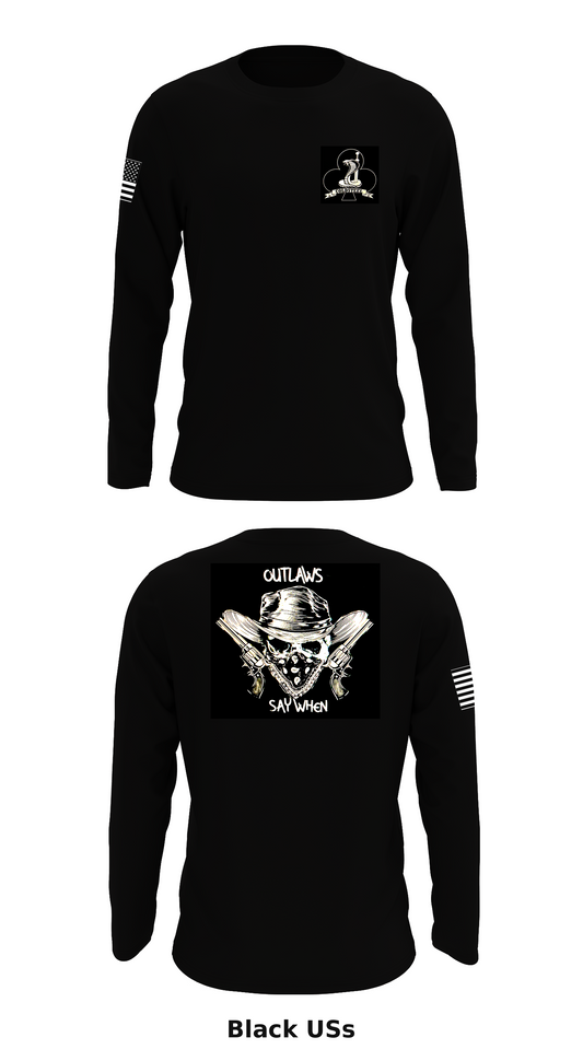 2nd Platoon, C Co, 1-327IN Store 1 Core Men's LS Performance Tee - USs