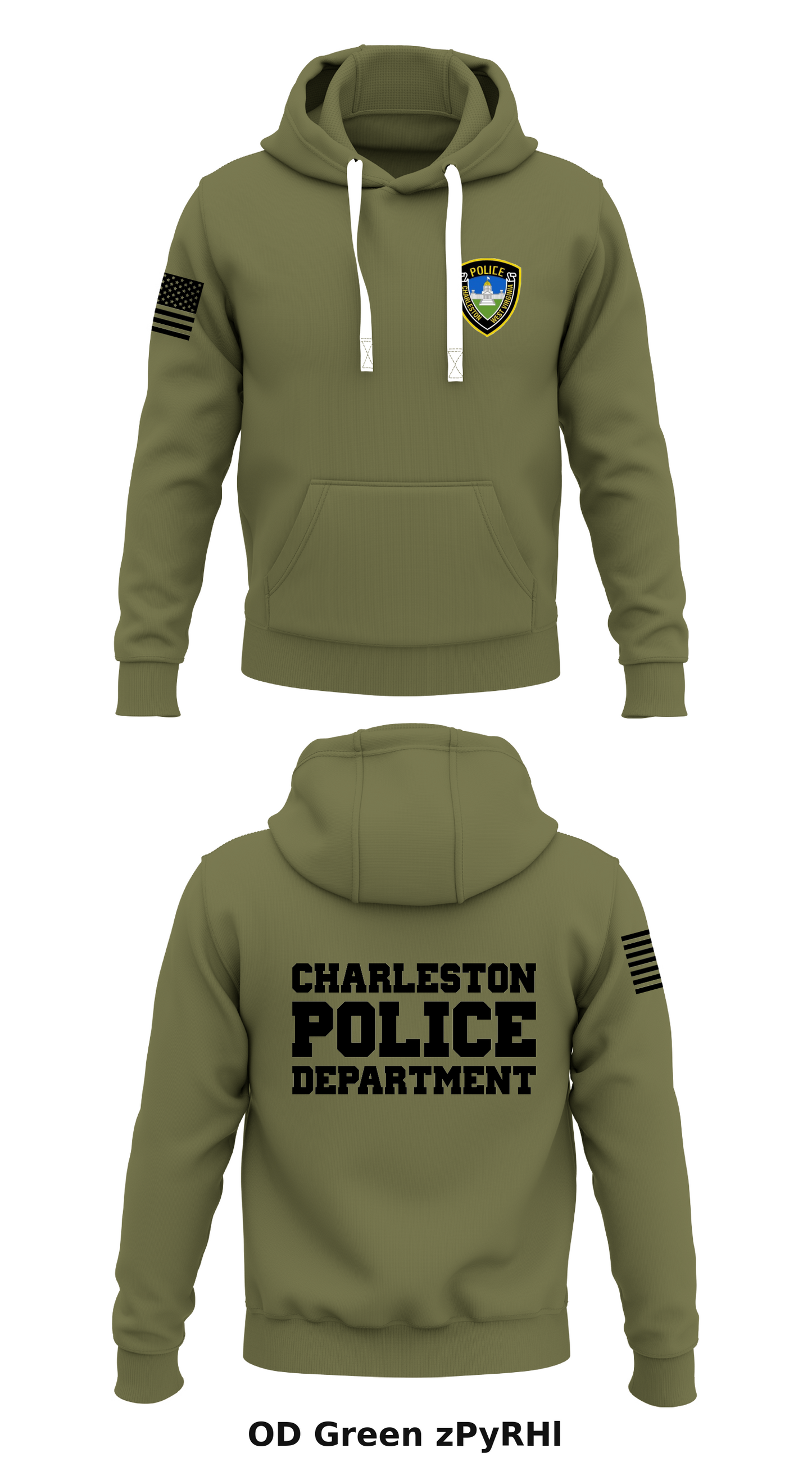 Charleston PD Store 1  Core Men's Hooded Performance Sweatshirt - zPyRHl