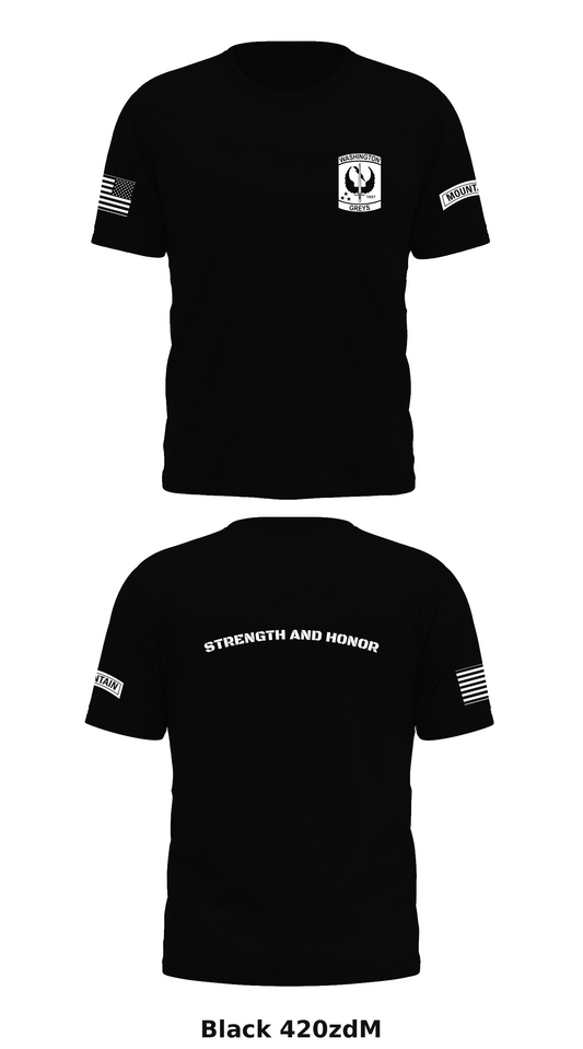 Washington Greys Store 1 Core Men's SS Performance Tee - 420zdM