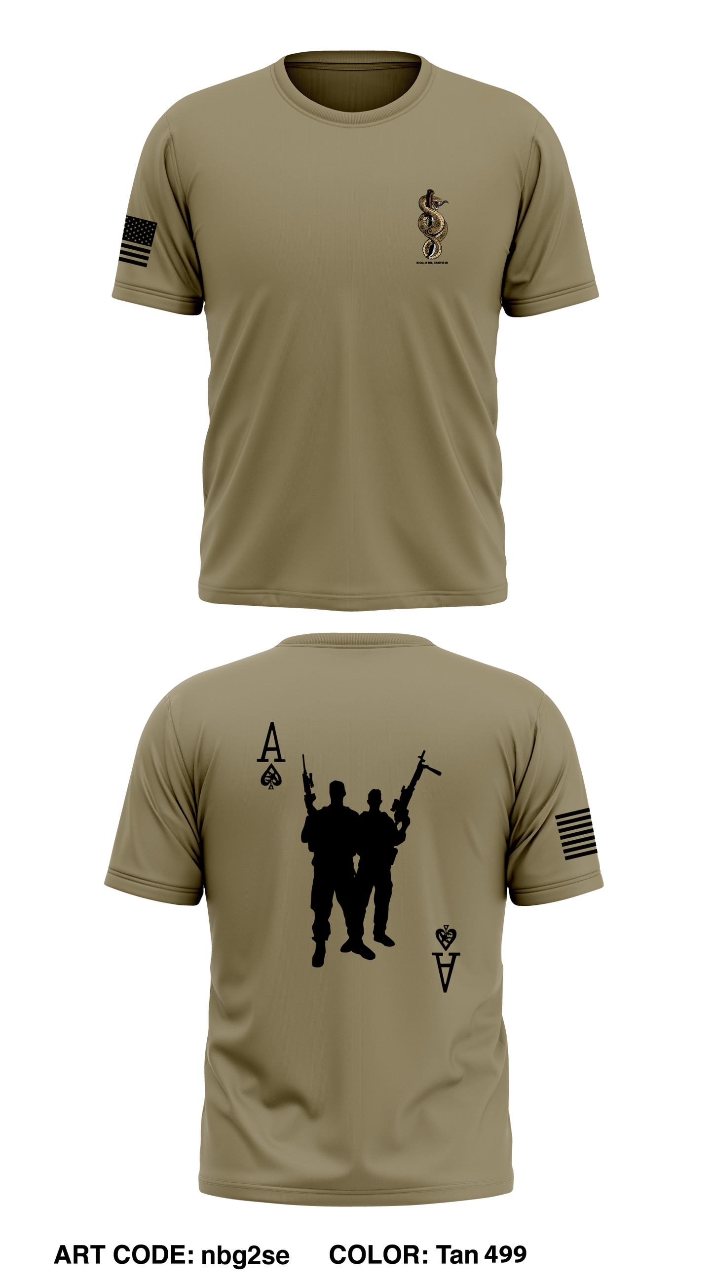 B Co, 2 BN, 156th IN Store 1 Core Men's SS Performance Tee - nbg2se
